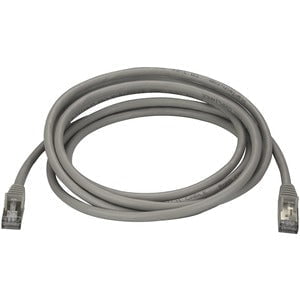 StarTech.com 3m CAT6a Ethernet Cable - 10 Gigabit Category 6a Shielded Snagless 100W PoE Patch Cord - 10GbE Grey UL Certified Wiring/TIA - 3 m Category 6a Network Cable for PoE-enabled Device, Computer, Hub, Router, Patch Panel - First End: 1 x RJ-45 Netw IM3683415