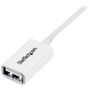 StarTech.com 3m White USB 2.0 Extension Cable A to A - M/F - 3 m USB Data Transfer Cable for Peripheral Device - First End: 1 x 4-pin USB 2.0 Type A - Male - Second End: 1 x 4-pin USB 2.0 Type A - Female - 480 Mbit/s - Extension Cable - Shielding - 24/28 IM2467441