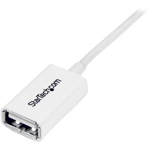 StarTech.com 3m White USB 2.0 Extension Cable A to A - M/F - 3 m USB Data Transfer Cable for Peripheral Device - First End: 1 x 4-pin USB 2.0 Type A - Male - Second End: 1 x 4-pin USB 2.0 Type A - Female - 480 Mbit/s - Extension Cable - Shielding - 24/28 IM2467441