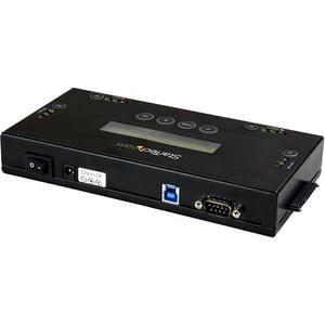 StarTech.com 4 Bay SSD/HDD Hard Drive Eraser, 2.5/3.5" SATA, Standalone Wiper, Disk Sanitizer, Hardware Wiper Erasing Tool, NIST/DOD/TAA - 4 bay standalone hard drive eraser/wiper - 2.5/3.5" SSD/HDD SATA drives - 9 modes (quick/secure/enhanced erase) - NI IM3731143