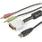 StarTech.com 4-in-1 USB DVI KVM Cable with Audio and Microphone - 1.83 m USB KVM Cable for KVM Switch, Keyboard/Mouse - First End: 1 x 29-pin DVI-I Digital Video - Male, 2 x 4-pin Mini-phone Audio - Male, 1 x 3-pin USB Type A - Female - Second End: 1 x 29 IM2902564