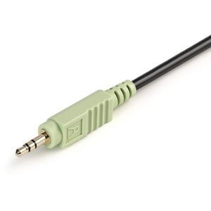 StarTech.com 4-in-1 USB DVI KVM Cable with Audio and Microphone - 1.83 m USB KVM Cable for KVM Switch, Keyboard/Mouse - First End: 1 x 29-pin DVI-I Digital Video - Male, 2 x 4-pin Mini-phone Audio - Male, 1 x 3-pin USB Type A - Female - Second End: 1 x 29 IM2902564