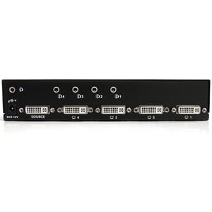 StarTech.com 4 Port DVI Video Splitter with Audio - 1920 x 1200 - 10 m Maximum Operating Distance - Audio Line In - Audio Line Out - DVI In - DVI Out - Aluminium - TAA Compliant IM1615894