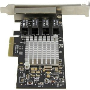 StarTech.com 4-Port Gigabit Ethernet Network Card - PCI Express, Intel I350 NIC - PCI Express x4 - 4 Port(s) - 4 - Twisted Pair - 10/100/1000Base-T - Plug-in Card IM3016327