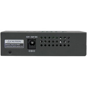 StarTech.com 4 Port Gigabit Midspan - PoE+ Injector - 802.3at and 802.3af - 52 V DC, 2.31 A Output - 4 Input Port(s) - 4 Output Port(s) - Wall Mountable - Black IM2922086
