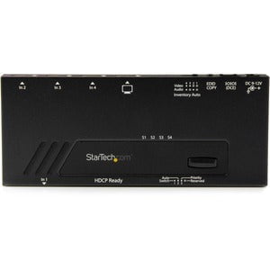StarTech.com 4-Port HDMI Automatic Video Switch - 4K with Fast Switching - 3840 × 2160 - 4K - 4 x 1 - Display, Projector - 1 x HDMI Out - TAA Compliant IM3098338