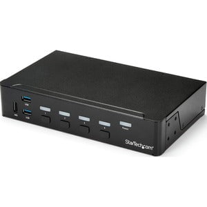 StarTech.com 4-Port HDMI KVM Switch - USB 3.0 - 1080p - 4 Computer(s) - 1 Local User(s) - 1920 x 1080 - 11 x USB - 5 x HDMI - Rack-mountable, Desktop - 1U - TAA Compliant IM3302466