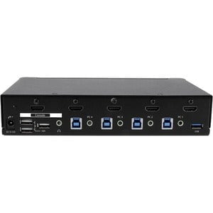StarTech.com 4-Port HDMI KVM Switch - USB 3.0 - 1080p - 4 Computer(s) - 1 Local User(s) - 1920 x 1080 - 11 x USB - 5 x HDMI - Rack-mountable, Desktop - 1U - TAA Compliant IM3302466