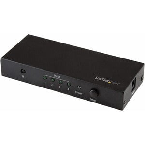 StarTech.com 4 Port HDMI Switch - 4K 60Hz - Supports HDCP - IR - HDMI Selector - HDMI Multiport Video Switcher - HDMI Switcher - 3840 × 2160 - 4K - 4 x 1 - Display, Projector, TV - 1 x HDMI Out IM3614449