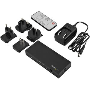 StarTech.com 4 Port HDMI Switch - 4K 60Hz - Supports HDCP - IR - HDMI Selector - HDMI Multiport Video Switcher - HDMI Switcher - 3840 × 2160 - 4K - 4 x 1 - Display, Projector, TV - 1 x HDMI Out IM3614449