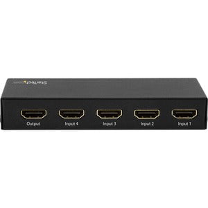 StarTech.com 4 Port HDMI Switch - 4K 60Hz - Supports HDCP - IR - HDMI Selector - HDMI Multiport Video Switcher - HDMI Switcher - 3840 × 2160 - 4K - 4 x 1 - Display, Projector, TV - 1 x HDMI Out IM3614449