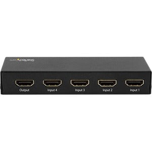 StarTech.com 4 Port HDMI Switch - 4K 60Hz - Supports HDCP - IR - HDMI Selector - HDMI Multiport Video Switcher - HDMI Switcher - 3840 × 2160 - 4K - 4 x 1 - Display, Projector, TV - 1 x HDMI Out IM3614449