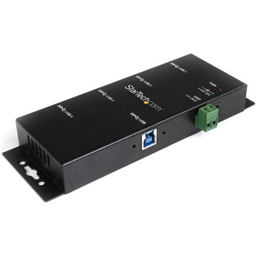 StarTech.com 4 Port Industrial USB 3.0 Hub - 5Gbps - Mountable - Rugged USB Hub - USB 3.0 Type B - External - 4 USB Port(s) - 4 USB 3.0 Port(s) - PC - TAA Compliant IM1618800