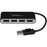 StarTech.com 4 Port Portable USB 2.0 Hub w/ Built-in Cable - 4 Port USB Hub - USB - External - 4 USB Port(s) - 4 USB 2.0 Port(s) - PC, Mac, Linux - TAA Compliant IM3510397