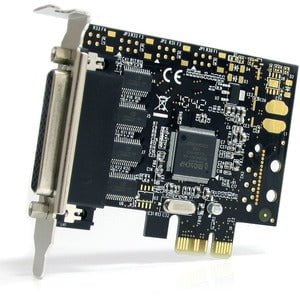 StarTech.com 4 Port RS232 PCI Express Serial Card w/ Breakout Cable - PCI Express x1 - 4 x DB-9 RS-232 - Serial, Via Cable - Plug-in Card - TAA Compliant IM1722040