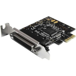 StarTech.com 4 Port RS232 PCI Express Serial Card w/ Breakout Cable - PCI Express x1 - 4 x DB-9 RS-232 - Serial, Via Cable - Plug-in Card - TAA Compliant IM1722040
