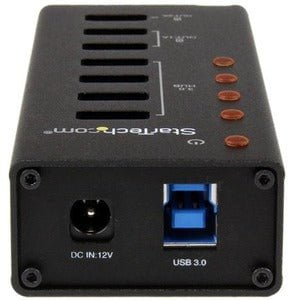 StarTech.com 4 Port USB 3.0 Hub plus 3 Dedicated USB Charging Ports (2 x 1A & 1 x 2A) - 5Gbps - Wall Mountable Metal Enclosure - USB - External - 7 USB Port(s) - 4 USB 3.0 Port(s) - PC, Mac IM2561435