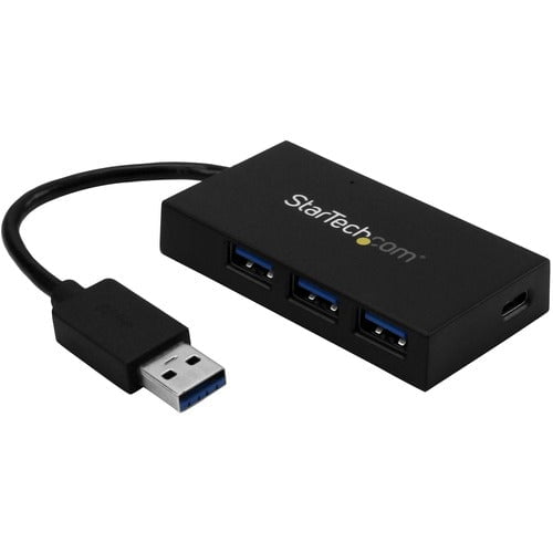 StarTech.com 4 Port USB 3.0 Hub - USB Type-A to 1x USB-C & 3x USB-A SuperSpeed 5Gbps - USB Bus Powered - Portable/Laptop USB 3.2 Gen 1 Hub - USB - External - 4 USB Port(s) - 4 USB 3.0 Port(s) - Mac, PC IM3614445