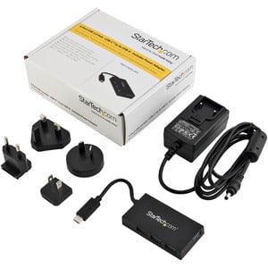 StarTech.com 4-port USB 3.0 Hub - USB Type C - External - 4 USB Port(s) - 4 USB 3.0 Port(s) - PC - TAA Compliant IM3651586