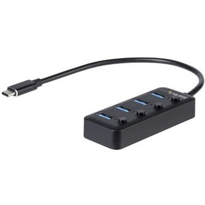 StarTech.com 4 Port USB C Hub - 4x USB 3.0 Type-A with Individual On/Off Port Switches - SuperSpeed 5Gbps USB 3.2 Gen 1 - Bus Powered - USB Type C - External - 4 USB Port(s) - 4 USB 3.0 Port(s) - UASP Support IM4283768