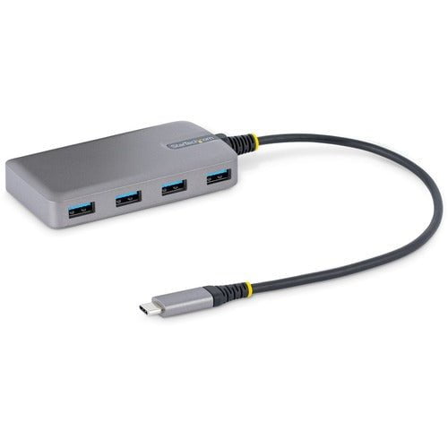 StarTech.com 4-Port USB-C Hub, 5Gbps, Bus Powered, 4x USB-A Ports, Optional Auxiliary Power, Portable USB Type-C Hub, 1ft/30cm Cable - Portable USB-C Expansion Hub for desktop/laptop computers - 4x USB-A ports - USB 3.2 Gen 1 5Gbps - Bus-powered dongle (1 IM5662042