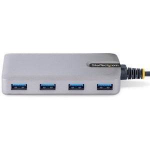 StarTech.com 4-Port USB-C Hub, 5Gbps, Bus Powered, 4x USB-A Ports, Optional Auxiliary Power, Portable USB Type-C Hub, 1ft/30cm Cable - Portable USB-C Expansion Hub for desktop/laptop computers - 4x USB-A ports - USB 3.2 Gen 1 5Gbps - Bus-powered dongle (1 IM5662042