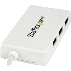 StarTech.com 4-Port USB-C Hub - USB-C to 1x USB-C and 3x USB-A - USB 3.0 Hub - White - USB Type C - External - 4 USB Port(s) - 4 USB 3.0 Port(s) - PC, Mac, Linux - TAA Compliant IM3695903