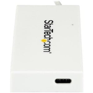 StarTech.com 4-Port USB-C Hub - USB-C to 1x USB-C and 3x USB-A - USB 3.0 Hub - White - USB Type C - External - 4 USB Port(s) - 4 USB 3.0 Port(s) - PC, Mac, Linux - TAA Compliant IM3695903