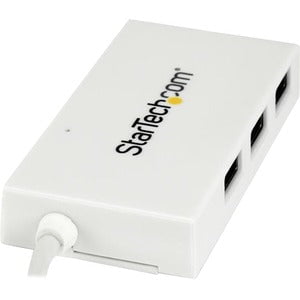StarTech.com 4-Port USB-C Hub - USB-C to 1x USB-C and 3x USB-A - USB 3.0 Hub - White - USB Type C - External - 4 USB Port(s) - 4 USB 3.0 Port(s) - PC, Mac, Linux - TAA Compliant IM3695903