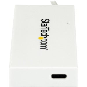 StarTech.com 4-Port USB-C Hub - USB-C to 1x USB-C and 3x USB-A - USB 3.0 Hub - White - USB Type C - External - 4 USB Port(s) - 4 USB 3.0 Port(s) - PC, Mac, Linux - TAA Compliant IM3695903