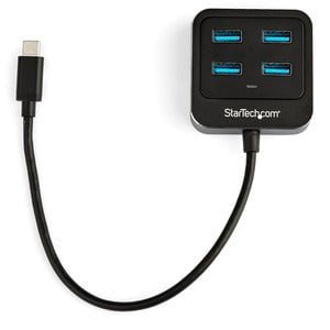 StarTech.com 4 Port USB C Hub - USB-C to 4xUSB-A - 10Gbps USB 3.2 Gen 2 Type-C Hub - USB Bus Powered - Portable/Laptop USB Adapter Hub - USB Type C - External - 4 USB Port(s) - 4 USB 3.1 Port(s) - UASP Support IM4270270
