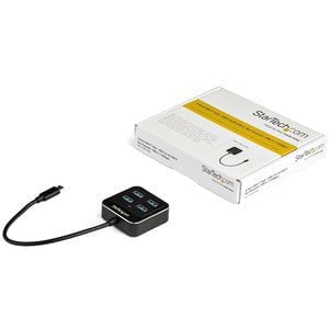 StarTech.com 4 Port USB C Hub - USB-C to 4xUSB-A - 10Gbps USB 3.2 Gen 2 Type-C Hub - USB Bus Powered - Portable/Laptop USB Adapter Hub - USB Type C - External - 4 USB Port(s) - 4 USB 3.1 Port(s) - UASP Support IM4270270