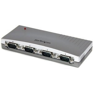 StarTech.com 4 Port USB to RS232 Serial DB9 Adapter Hub - 1 Pack - External - USB - PC, Mac - 4 x Number of Serial Ports External - 1 x Number of USB Ports - TAA Compliant IM2902502