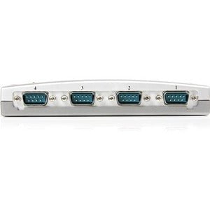StarTech.com 4 Port USB to RS232 Serial DB9 Adapter Hub - 1 Pack - External - USB - PC, Mac - 4 x Number of Serial Ports External - 1 x Number of USB Ports - TAA Compliant IM2902502