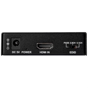 StarTech.com 4K HDMI Audio Extractor with 4K 60Hz Support - Functions: Audio Extraction, Audio De-embedding - 4096 x 2160 - 1 Pack IM4475162