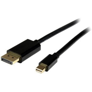 StarTech.com 4m (13ft) Mini DisplayPort to DisplayPort 1.2 Cable, 4K x 2K mDP to DisplayPort Adapter Cable, Mini DP to DP Cable - 4m/13.1ft Mini-DP to DisplayPort v1.2 cable; 4Kx2K(3840x2400 60Hz)/21.6 Gbps bandwidth/HBR2/8Ch Audio/MST - Durable PVC strai IM2086096