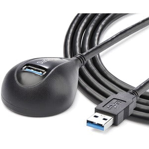 StarTech.com 5 ft Black Desktop SuperSpeed USB 3.0 Extension Cable - A to A M/F - 1.52 m USB Data Transfer Cable for Desktop Computer, Flash Drive - First End: 1 x 9-pin USB 3.0 Type A - Male - Second End: 1 x 9-pin USB 3.0 Type A - Female - 5 Gbit/s - Sh IM2687757