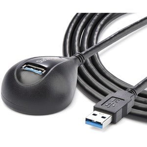 StarTech.com 5 ft Black Desktop SuperSpeed USB 3.0 Extension Cable - A to A M/F - 1.52 m USB Data Transfer Cable for Desktop Computer, Flash Drive - First End: 1 x 9-pin USB 3.0 Type A - Male - Second End: 1 x 9-pin USB 3.0 Type A - Female - 5 Gbit/s - Sh IM2687757