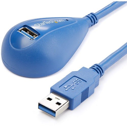 StarTech.com 5 ft Desktop SuperSpeed USB 3.0 Extension Cable - A to A M/F - 1.52 m USB Data Transfer Cable for Camera, Mobile Phone, PDA, Storage Device, PC, Hub - First End: 1 x 9-pin USB 3.0 Type A - Male - Second End: 1 x 9-pin USB 3.0 Type A - Female IM1722060