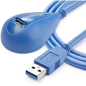 StarTech.com 5 ft Desktop SuperSpeed USB 3.0 Extension Cable - A to A M/F - 1.52 m USB Data Transfer Cable for Camera, Mobile Phone, PDA, Storage Device, PC, Hub - First End: 1 x 9-pin USB 3.0 Type A - Male - Second End: 1 x 9-pin USB 3.0 Type A - Female IM1722060