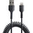 StarTech.com 50cm/20in USB to Lightning Cable, MFi Certified, Coiled iPhone Charger Cable, Black, Durable TPE Jacket Aramid Fiber - 50 cm Lightning/USB Data Transfer Cable for Mobile Device, iPhone, iPad Air, iPad mini - First End: 1 x 8-pin Lightning - M IM5472773