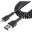 StarTech.com 50cm/20in USB to Lightning Cable, MFi Certified, Coiled iPhone Charger Cable, Black, Durable TPE Jacket Aramid Fiber - 50 cm Lightning/USB Data Transfer Cable for Mobile Device, iPhone, iPad Air, iPad mini - First End: 1 x 8-pin Lightning - M IM5472773