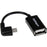 StarTech.com 5in Right Angle Micro USB to USB OTG Host Adapter M/F - 1 Pack - 1 x 4-pin USB 2.0 Type A - Female - 1 x 5-pin Micro USB 2.0 Type B - Male - Nickel Connector - Black IM2682309