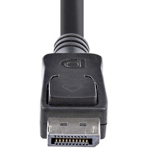 StarTech.com 5m (15ft) DisplayPort 1.2 Cable, 4K x 2K UHD VESA Certified DisplayPort Cable, DP Cable/Cord for Monitor, w/ Latches - 5 m DisplayPort A/V Cable for Audio/Video Device, Monitor, Projector, Workstation - First End: 1 x 20-pin DisplayPort 1.2 D IM1822995