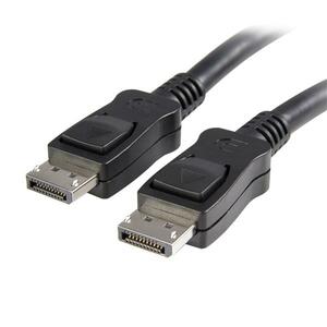 StarTech.com 5m (15ft) DisplayPort 1.2 Cable, 4K x 2K UHD VESA Certified DisplayPort Cable, DP Cable/Cord for Monitor, w/ Latches - 5 m DisplayPort A/V Cable for Audio/Video Device, Monitor, Projector, Workstation - First End: 1 x 20-pin DisplayPort 1.2 D IM1822995