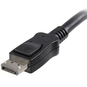 StarTech.com 5m (15ft) DisplayPort 1.2 Cable, 4K x 2K UHD VESA Certified DisplayPort Cable, DP Cable/Cord for Monitor, w/ Latches - 5 m DisplayPort A/V Cable for Audio/Video Device, Monitor, Projector, Workstation - First End: 1 x 20-pin DisplayPort 1.2 D IM1822995
