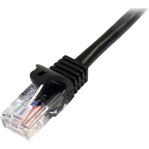 StarTech.com 5m Cat5e Patch Cable with Snagless RJ45 Connectors - Black - 5 m Patch Cord - 5 m Category 5e Network Cable for Network Device, Hub, Switch, Patch Panel, Workstation - First End: 1 x RJ-45 Network - Male - Second End: 1 x RJ-45 Network - Male IM3389646