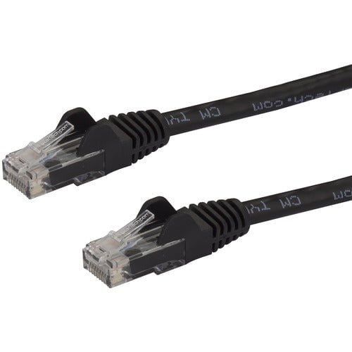 StarTech.com 5m CAT6 Ethernet Cable - Black Snagless Gigabit - 100W PoE UTP 650MHz Category 6 Patch Cord UL Certified Wiring/TIA - 5 m Category 6 Network Cable for Network Device - First End: 1 x RJ-45 Network - Male - Second End: 1 x RJ-45 Network - Male IM2086115