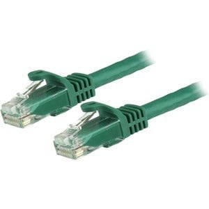 StarTech.com 5m CAT6 Ethernet Cable - Green Snagless Gigabit - 100W PoE UTP 650MHz Category 6 Patch Cord UL Certified Wiring/TIA - 5 m Category 6 Network Cable for Network Device, Wall Outlet, Workstation - First End: 1 x RJ-45 Network - Male - Second End IM2869963