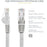 StarTech.com 5m CAT6 Ethernet Cable - Grey Snagless Gigabit - 100W PoE UTP 650MHz Category 6 Patch Cord UL Certified Wiring/TIA - 5 m Category 6 Network Cable for Network Device, Wall Outlet, Workstation - First End: 1 x RJ-45 Network - Male - Second End: IM2682290